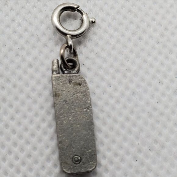 Silver Tone Y2K Cell Phone Charm - Picture 3 of 3